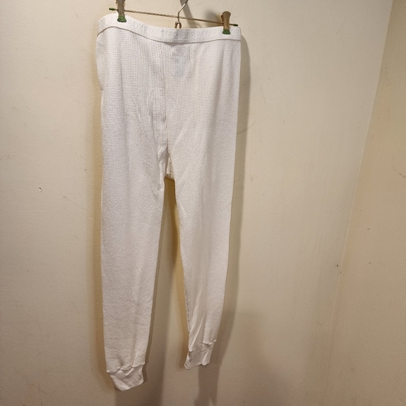 Joe Boxer Men's Off White Thermal Pants size L - Picture 7 of 8